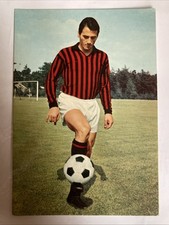 Cartolina Postcard GIULIANO FORTUNATO AC MILAN ED. PERSICOSTAMPA 1966
