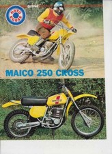 advertising Pubblicità MOTO MAICO CROSS 250 1975  MOTOCROSS EPOCA MX VINTAGE