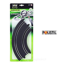 SET 4 PEZZI CURVE 90 GRADI AGGIUNTIVE PER PISTA POLISTIL EVO 1:43