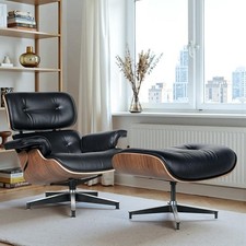 Walnut Black eames style