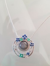 Collana Donna Semi Swarovski+orecchini omaggio