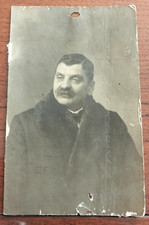 1916 CARTOLINA FOTOGRAFICA TEATRO IMPRESARIO PASQUALE MOLINARI NAPOLI VIAGGIATA