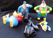 DISNEY PARADE STATUETTA DEA MACCHIA NERA PAPERINO BANDA BASSOTTI GAMBADILEGNO