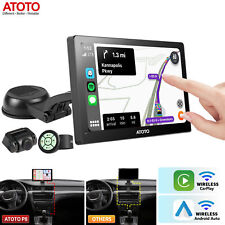 ATOTO 7 Pollici Schermo Tattile Portatile Autoradio+1080P Dash Cam+Telecomando