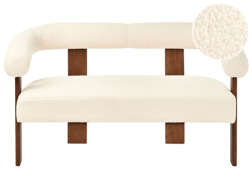 Divano posti boucle - posti, bianco