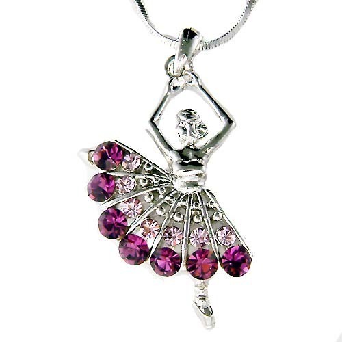Collana catena con ballerina - collana, a