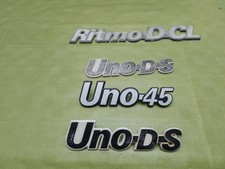 LOTTO DI 4 TARGHETTE LOGO  FIAT