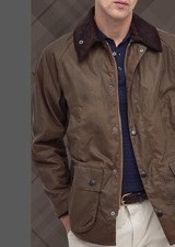 BARK ~ Barbour giacca cerata classica BEDALE da uomo prezzo al dettaglio consigliato $ 495 ~ made in UK