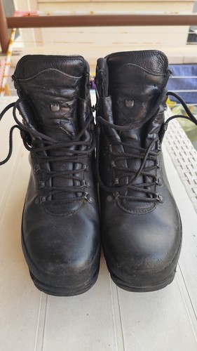 Scarpa scarpone pelle nero - pelle,