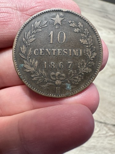 Centesimi 1867 regno - h,