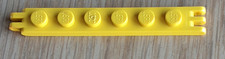 Lego Cerniera Piastra 1x6 con 2 e 3 Dita Giallo 4504 Accessori