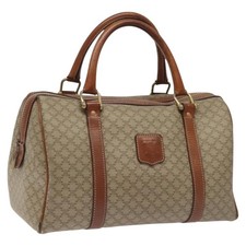 CELINE Borsa Boston in tela di macadam beige originale EC452