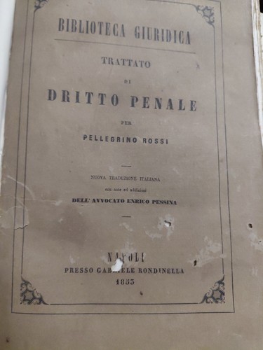 Pellegrino rossi trattato - pellegrino, di