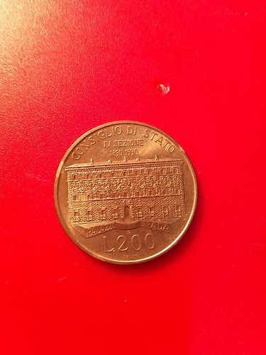 Moneta 200 lire 1990 consiglio - lire,