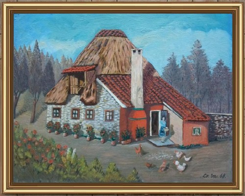 Arte naif bosco vecchio - naif,