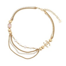 Collana chanel logo pietra - collana, cc