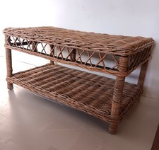 TAVOLO TAVOLINO RATTAN GIUNCO
