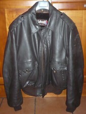 GIUBBOTTO VINTAGE IL PELLE PESANTE X MOTO MARCA SCOTT - ORIGINALE USA