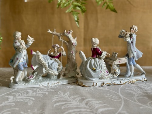 Pair italian porcelain - pair,