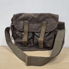 Borsa a tracolla Barbour antispina Tarras cera cotone marrone messenger biker utility bag