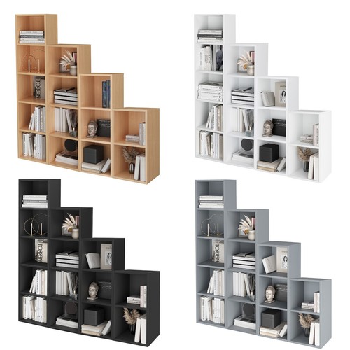 Libreria legno cubo 4 5 - libreria,