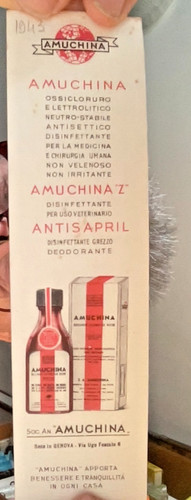 Amuchina antisapril bookmark - amuchina,