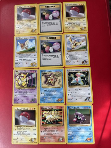 Lotto carte pokemon gym - lotto,