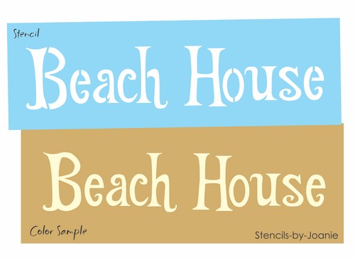 Stencil casa spiaggia - 12",