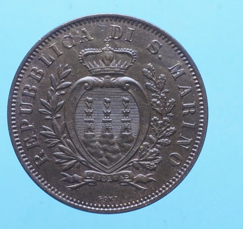 San marino centesimi 1875 - marino, 10