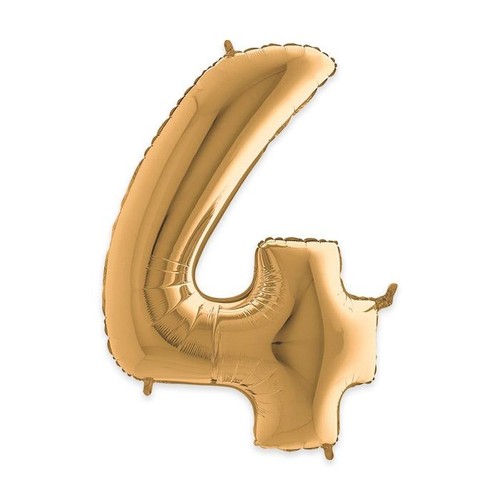 Palloncino mylar numero oro - mylar,