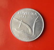 10 LIRE 1981 ERRORE - LETTERE