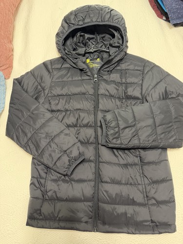 Xersion hooded full zip puffer - hooded,