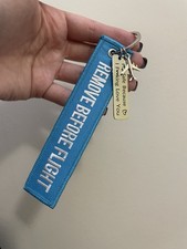 Portachiavi Remove Before Flight Azzurro