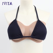 IVITA D Cup Silicone Crossdresser Forma Seno Fascia Stile Tette Finte