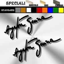 coppia adesivo AYRTON SENNA