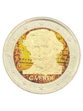 2 EURO ITALIA 2013 - 200° DELLA NASCITA DI GIUSEPPE VERDI - FDC - COLORATO -