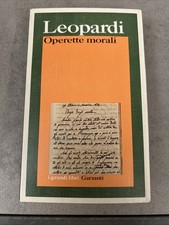 LEOPARDI OPERETTE MORALI -