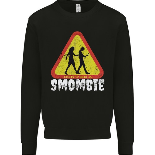 Felpa uomo smombie antisocial - smombie,