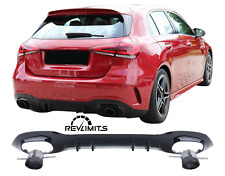 Diffusore Posteriore A35 AMG Look Mercedes Classe A W177 inclusi terminali neri