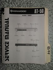 Kenwood at-50 manuale di servizio originale libro riparazione stereo timer audio