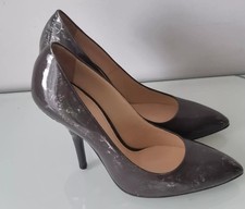 Bottega Veneta decolte donna pelle verniciata intercalatore tacco marrone taglia UK 6,5