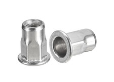 INSERTI FILETTATI ESAGONALI IN ACCIAIO INOX RIVETTI M3 M4 M5 M6 M8