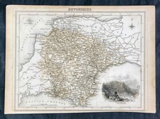 1835 walker antica mappa - c,