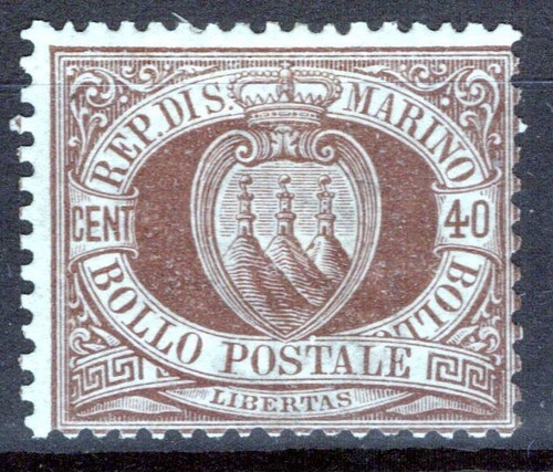San marino 1892 stemma - marino,