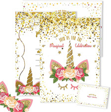 12 Biglietti Di Invito per Il Compleanno Dei Bambini Con Buste, Inviti Di Comple