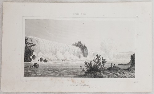 Stati uniti niagara fall - niagara, 1838