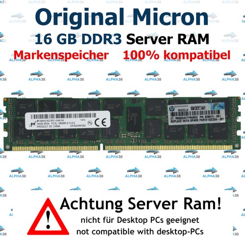 Ram server rdimm - 16, gb