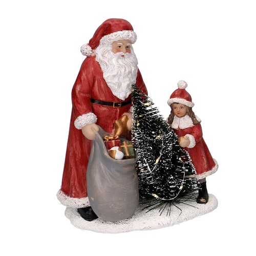 Statua resina babbo natale con