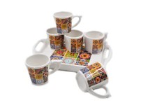 Set 6 Tazze Tazzine Caffe' in