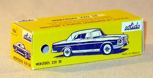 Solido 126 mercedes - benz, 220se